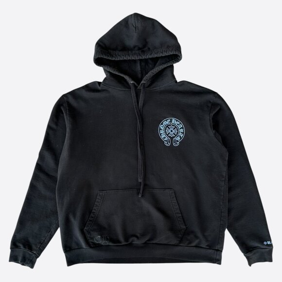 Chrome Hearts Black & Blue Online Exclusive Horseshoe Logo Hoodie - Picture 1 of 7